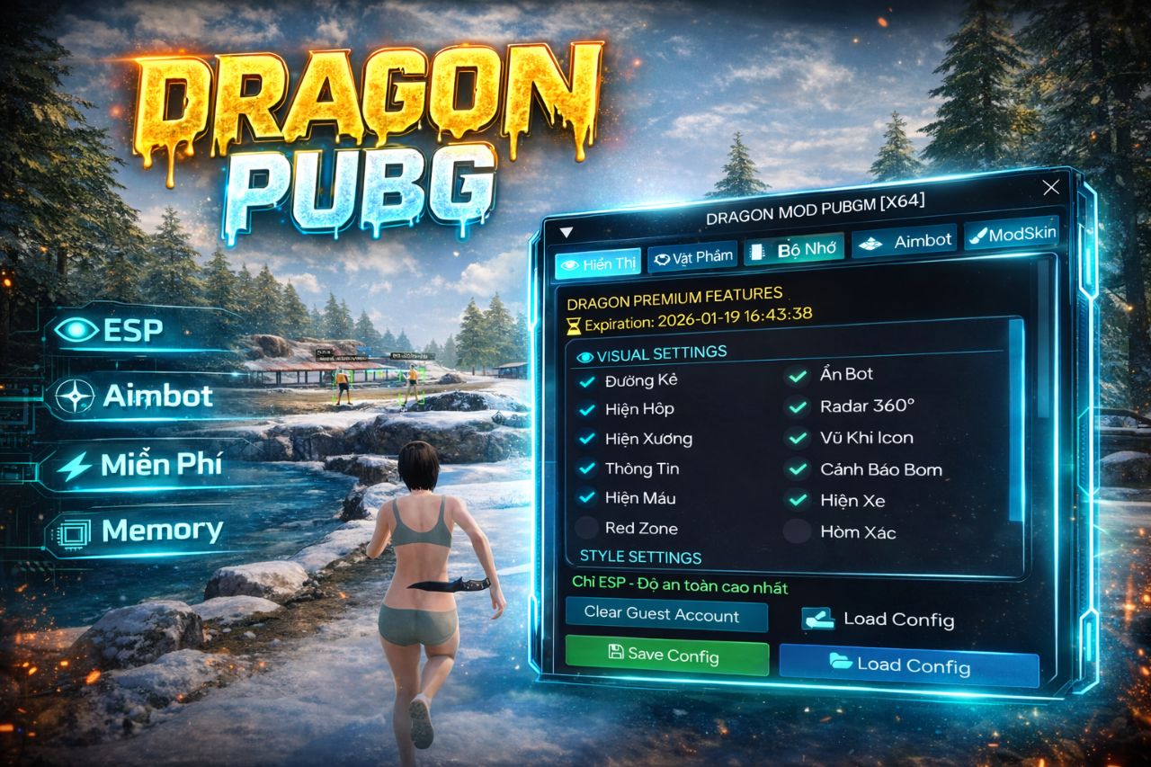 DRAGON PUBG 64BIT (KHÔNG HỖ TRỢ 32BIT)